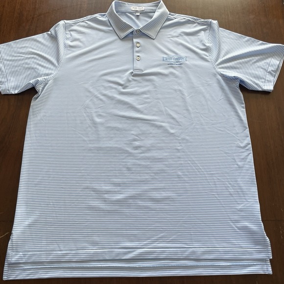 Peter Millar Summer Comfort Polo Men's XXL 2XL Blue Stripe Golf Casual Dadcore - Picture 2 of 8